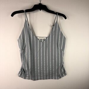 Women's Bishop And Young Blue And White Striped Tank Top Medium